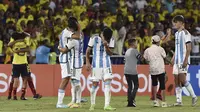 Argentina U-20 gagal lolos ke Piala Dunia U-20 2023 setelah tersingkir dari Piala Amerika Selatan U-20 2023. (AFP/Joaquin Sarmiento)