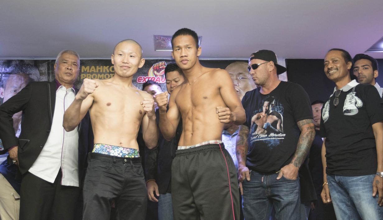 Daud Yordan dan Yoshitaka Kato akan bertarung memperebutkan gelar WBO Asia Pasifik dan Afrika. (Bola.com/Vitalis Yogi Trisna)