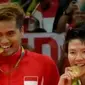 Tontowi Ahmad/Liliyana Natsir merebut emas Olimpiade Rio 2016 bulutangkis nomor ganda campuran.