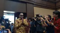 Bendahara Umum (Bendum) Partai NasDem, Ahmad Sahroni menjadi saksi kasus gratifikasi dan pemerasan eks Mentan, Syahrul Yasin Limpo (SYL) di Pengadilan Negeri (PN) Tipikor, Jakarta Pusat, Rabu (5/6/2024). (Merdeka).