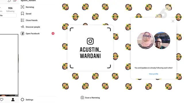 Instagram Nametag