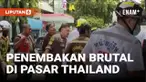 Lima orang tewas, termasuk petugas keamanan, dalam insiden penembakan brutal di pasar makanan segar Or Tor Kor, kawasan Chatuchak, Bangkok, Senin siang. Pelaku yang membawa pistol dan mengenakan topi serta ransel di dada itu kemudian bunuh diri usai ...