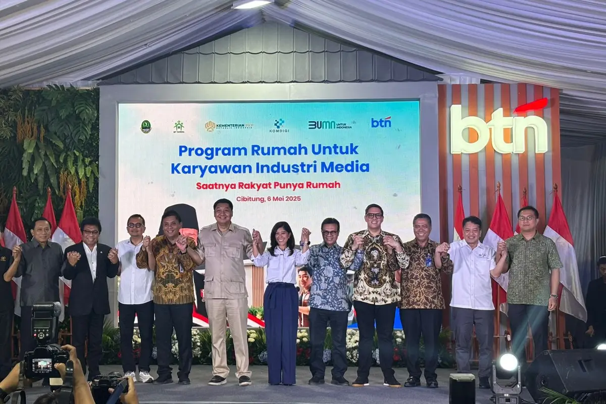 Acara penyerahan kunci rumah kepada para wartawan di Perumahan Gran Harmoni Cibitung, Bekasi, Jawa Barat, Selasa (6/5/2025). (Foto: Liputan6.com/Tira Santia)