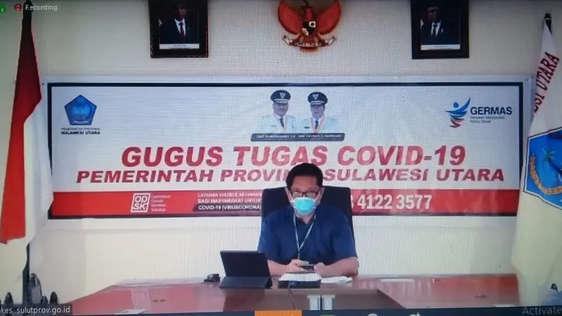 Jubir Gugus Tugas Covid-19 Provinsi Sulut dr Steaven Dandel.