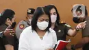 Putri Candrawathi menghadiri sidang perdana yang beragendakan pembacaan dakwaan terkait pembunuhan Brigadir Yosua Hutabarat atau Brigadir J di Pengadilan Negeri Jakarta Selatan, Senin (17/10/2022). Liputan6.com/Herman Zakharia