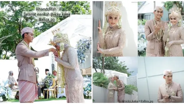 Resmi Menikah, Ini 6 Momen Pernikahan Vicky Kalea Pemeran Attar ‘Love Story The Series’