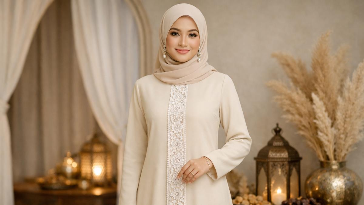 7 Model Gamis Layer Brokat untuk Lebaran 2026 yang Elegan dan Tidak Pasaran
