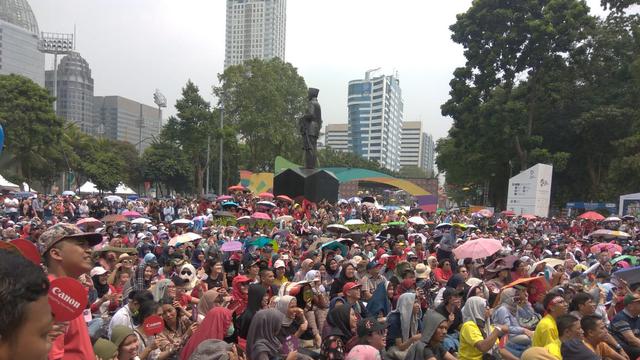 Suporter bulutangkis Indonesia