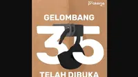 Pendaftara Kartu Prakerja Gelombang 35 telah resmi dibuka. (Instagram @prakerja.go.id)