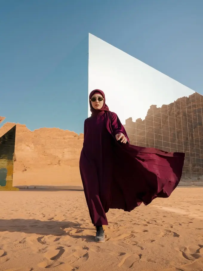 Potret Febby Rastanty Jadi Cewek Yalil Yalili di Al-Ula, Gayanya Auto Mencuri Perhatian