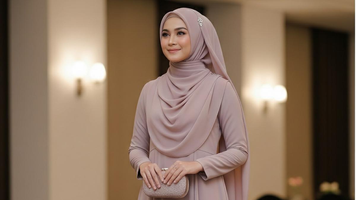 Apa Bahan Gamis Polos yang Adem dan Jatuh untuk Kondangan 2025? Ini 7 Modelnya