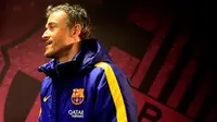 Pelatih Barcelona, Luis Enrique, terpilih sebagai pelatih terbaik dunia 2015. (AFP/Pau Barrena)