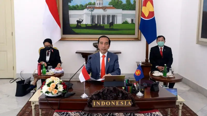 FOTO: Presiden Jokowi Ajak Negara-Negara ASEAN Bersinergi Melawan COVID-19