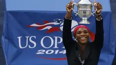 Petenis Amerika Serikat, Serena Williams, tampil sebagai kampiun turnamen tenis US Open, (7/9/2014). (REUTERS/Shannon Stapleton)