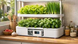 Ide Kebun Mini Indoor dengan Pengairan Otomatis (Foto: ChatGPT)