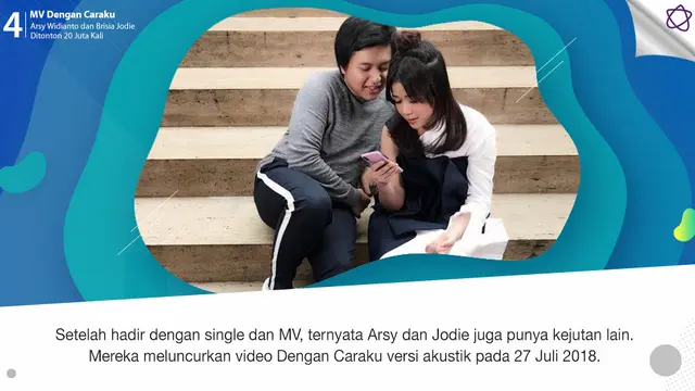 [Bintang] MV Dengan Caraku Arsy Widianto dan Brisia Jodie Ditonton 20 Juta Kali