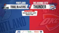 Jadwal NBA, Portland Trail Blazers Vs Oklahoma City Thunder. (Bola.com/Dody Iryawan)