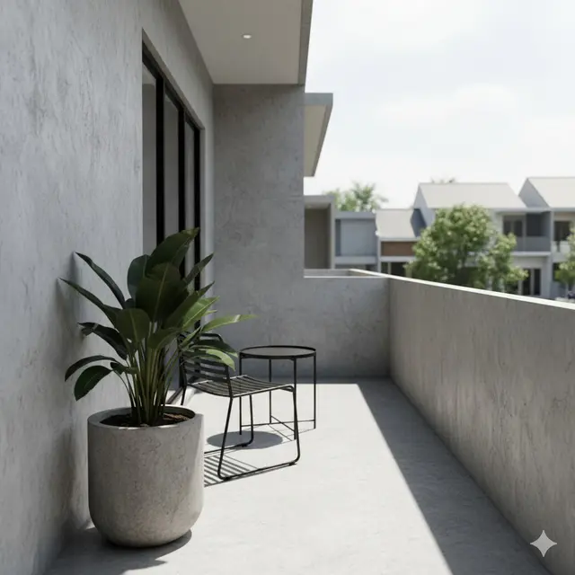 Desain Teras Rumah 1 Meter