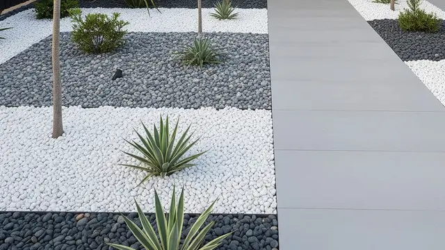 Desain Kebun Depan Rumah Tanpa Rumput