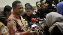 Kepala BNPT Komjen Pol Tito Karnavian memberikan keterangan kepada awak media usai mengikuti RDP dengan Komisi III DPR di Jakarta, Rabu (13/4). RDP membahas  Pelaksanaan tupoksi BNPT serta kendala dan hambatan yang dihadapi. (Liputan6.com/Johan Tallo)