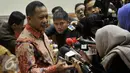 Kepala BNPT Komjen Pol Tito Karnavian memberikan keterangan kepada awak media usai mengikuti RDP dengan Komisi III DPR di Jakarta, Rabu (13/4). RDP membahas  Pelaksanaan tupoksi BNPT serta kendala dan hambatan yang dihadapi. (Liputan6.com/Johan Tallo)