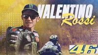 MotoGP - Ilustrasi Valentino Rossi Pensuin, 9 Gelar Juara Dunia (Bola.com/Adreanus Titus)