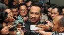 Ketua Komisi Pemberantasan Korupsi (KPK) Abraham Samad saat menjawab pertanyaan wartawan di kantornya, Jakarta, (22/10/14). (Liputan6.com/Miftahul Hayat) 
