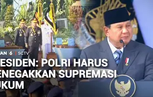 Prabowo: Polri Harus Tegakkan Supremasi Hukum Tanpa Pandang Bulu