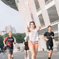 Dia memiliki pelatih yang mengajarnya cara berlari dengan benar agar tak membuat kaki mudah sakit. (Foto: Instagram/ gisel_la)