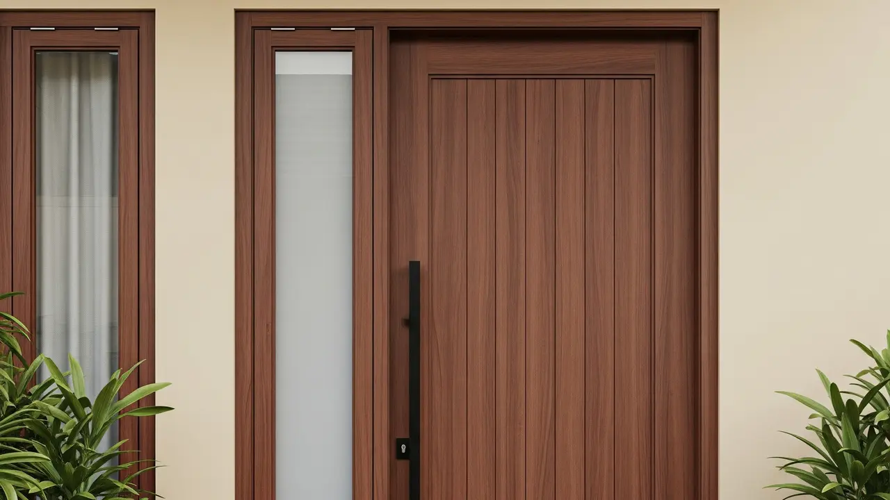 Desain Pintu Utama yang Bikin Rumah Kecil Terlihat Elegan dan Modern