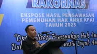 Wakil Ketua Komisi Perlindungan Anak Indonesia, Jasra Putra dalam Rapat Koordinasi Nasional (Rakornas) Ekspose Hasil Pengawasan Pemenuhan Hak Anak KPAI tahun 2023 di Golden Boutique Hotel, Jakarta, Selasa (31/10/2023). (Foto: Istimewa)