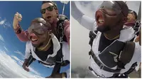 Rayakan Ulang Tahun dengan Skydiving Wajah Pria Ini Berubah Total (sumber:Instagram/@jaddo301)