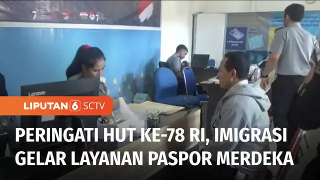 VIDEO: Peringati HUT ke-78 RI, Layanan Paspor Merdeka Digelar Kantor Imigrasi Atambua di NTT