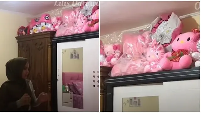 6 Potret Rumah Putri DA, Kamar Dominasi Warna Merah Muda dan Banyak Koleksi Sepatu