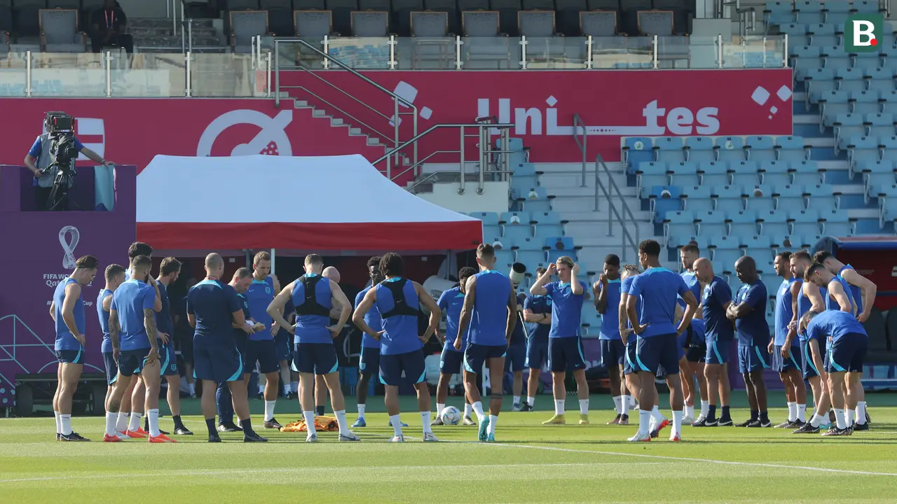 Foto: Mengintip Langsung Keseruan Timnas Inggris Saat Berlatih untuk Persiapan Laga Lanjutan Piala Dunia 2022