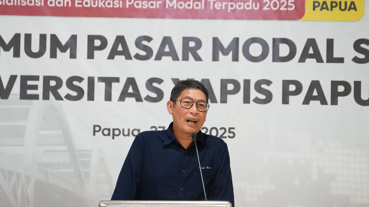 OJK memperluas literasi dan inklusi pasar modal hingga ke Papua melalui Sosialisasi Edukasi Pasar Modal Terpadu (SEPMT) 2025. (Foto: OJK).