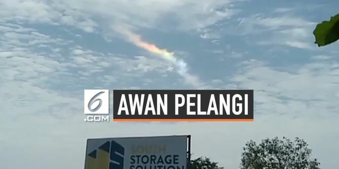 VIDEO: Fenomena Awan 'Pelangi' Muncul di Filipina