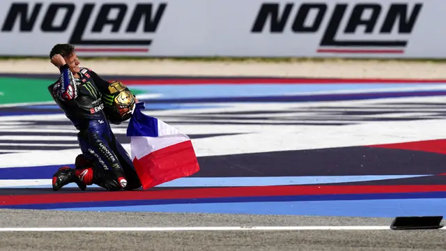 FOTO: Fabio Quartararo Pastikan Titel Juara Dunia MotoGP 2021