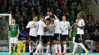 Jerman meraih kemenangan atas Irlandia Utara. (doc. DFB)