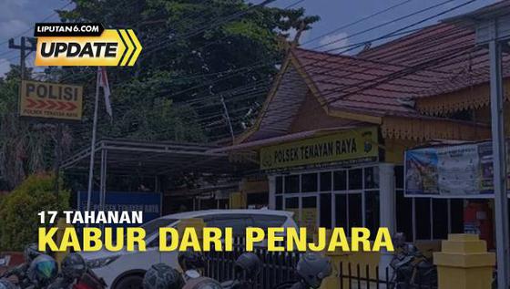 17 Tahanan di Polsek Tenayan Raya Pekanbaru Kabur