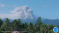 Gunung Dukono Erupsi, Abu Vulkanik Menyembur 1.200 Meter ke Arah Tenggara
