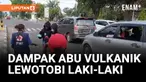DAMPAK ABU VULKANIK LEWOTOBI, BPBD DAN PMI SIKKA BAGI MASKER UNTUK PENGENDARA
