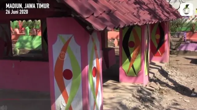 Viral Makam Warna-Warni Buatan Warga di Madiun, Ini 6 Potret Penampakannya