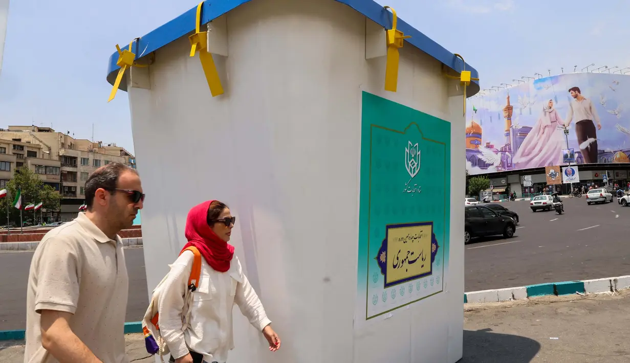 Ada enam kandidat yang akan mengikuti pemilihan presiden Iran pada 28 Juni 2024 mendatang. (Atta KENARE/AFP)