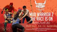 Event olahraga lari halang rintang atau Obstacle Course Race (OCR) "Counterpain Mud Warrior" hadir untuk kedua kalinya di Indonesia.