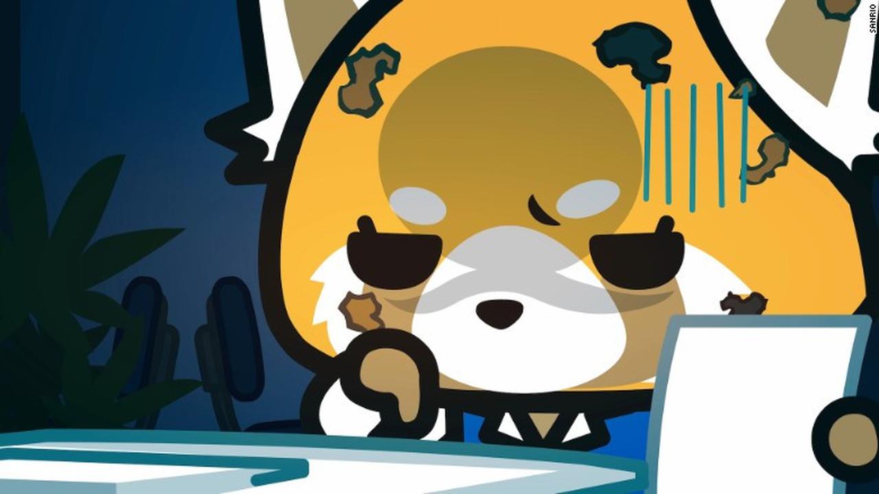 Aggretsuko, Sepupu Hello Kitty Gambaran Pekerja Jepang Masa Kini