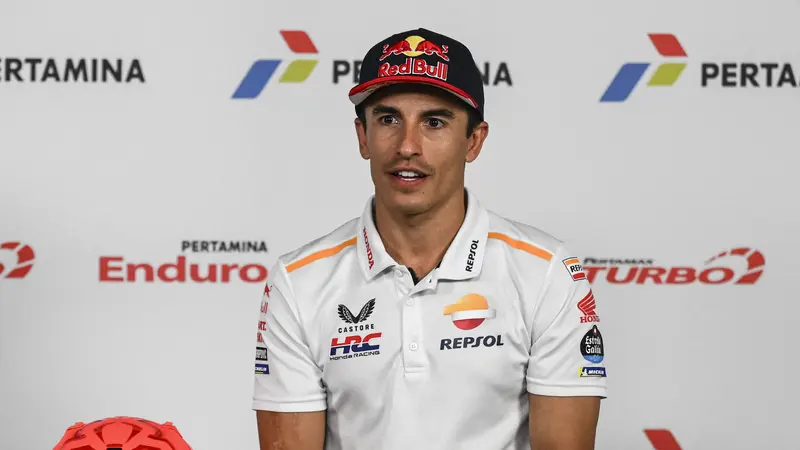 Marc Marquez di MotoGP Indonesia 2023