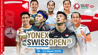 Dapatkan jadwal dan link live streaming BWF Tour - Yonex Swiss Open 2025 di Vidio. Dukung dan saksikan para atlet Indonesia di ajang BWF Tour - Yonex Swiss Open 2025 pekan ini hanya di layanan OTT Vidio. (sum. doc. vidio.com)