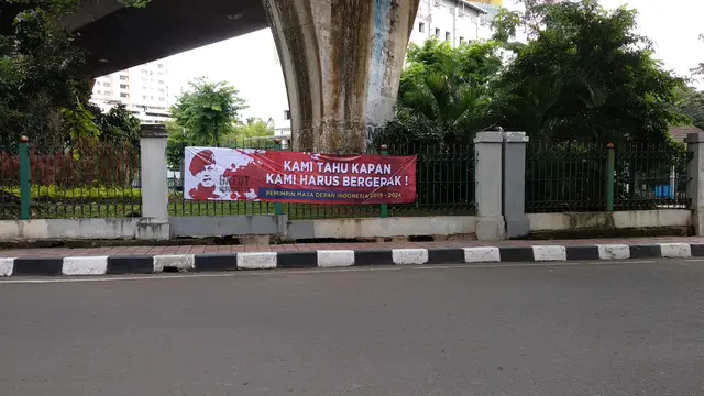 Spanduk Dukungan Kepada Gatot Nurmantyo maju menjadi presiden (Merdeka.com/Ahda Bayhaqi)