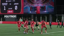 Garuda Pertiwi meraih kemenangan 3-0 atas Yordania di semifinal Srikandi Merdeka Cup persembahan Caffino di Supersoccer Arena, Kudus, Jawa Tengah, Jumat (21/8/2026). Garuda Pertiwi akan menghadapi Thailand di laga final pada Minggu (23/8/2026). (Bola.com/Nirmatuloh Efendi)